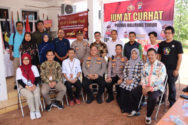 Kapolres Belitung Timur Lakukan Jumat Curhat di Kantor KPU Kabupaten Belitung Timur