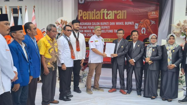 Burhanudin Daftar Pilkada Belitung Timur 2024 Didukung 6 Partai